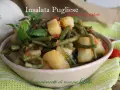 Insalata Pugliese con fagiolini e patate, un piatto saporito e genuino, arricchito da menta fresca.